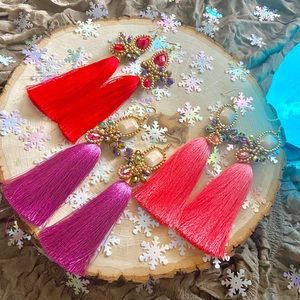 Beautiful hand made earrings